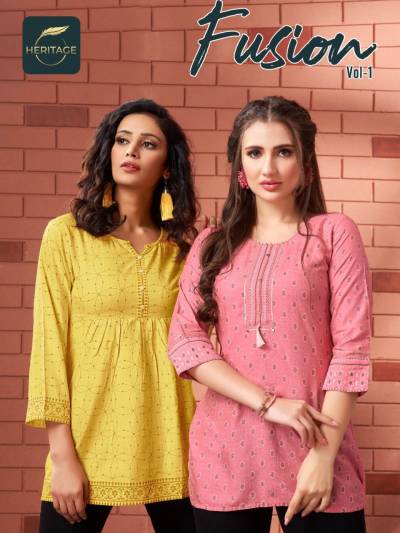 Fusion By Heritage Designer Short Top Collection